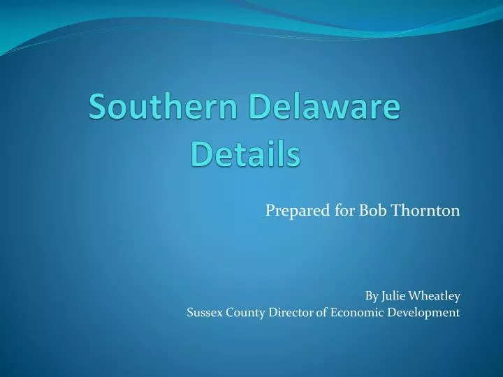 southern delaware details