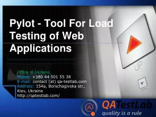 Pylot - Tool For Load Testing of Web Applications
