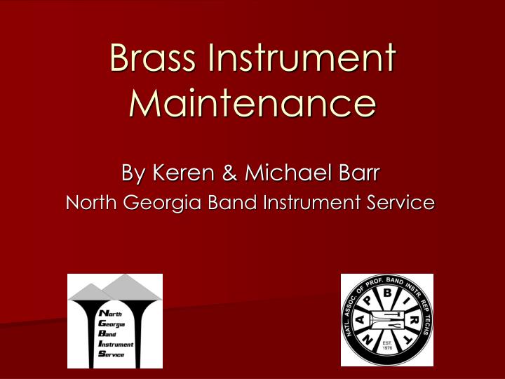 brass instrument maintenance