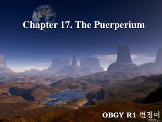 Chapter 17. The Puerperium