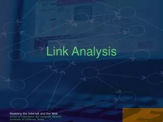 Link Analysis