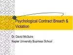 Psychological Contract Breach &amp; Violation - slide 1