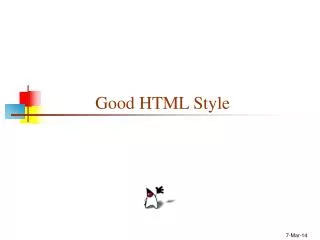 Good HTML Style