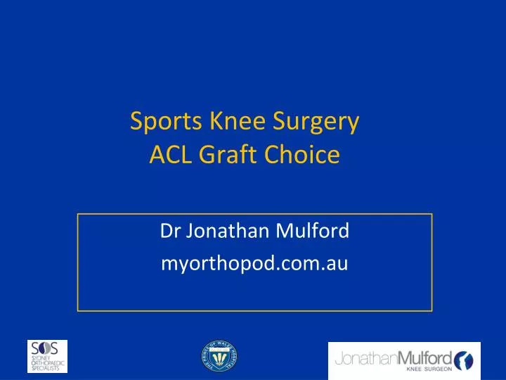 sports knee surgery acl graft choice