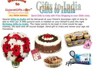 Gifts to India, Sending Gifts Online, Send Gifts to India
