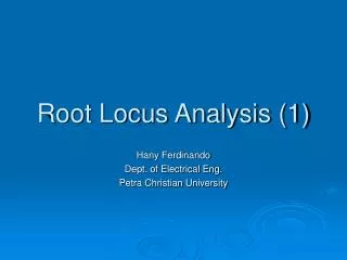 Root Locus Analysis (1)