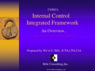 Internal Control Integrated Framework