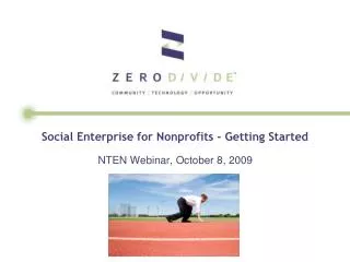 Social Enterprise for Nonprofits - Getting Started