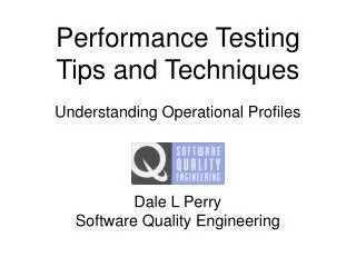 Performance Testing Tips and Techniques