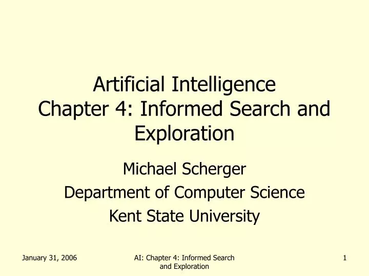 artificial intelligence chapter 4 informed search and exploration