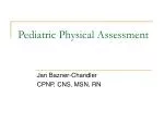 Pediatric Physical Assessment - slide 1