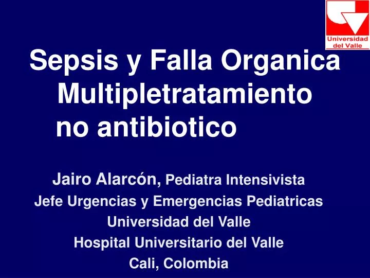 sepsis y falla organica multipletratamiento no antibiotico