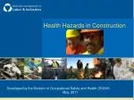 Health Hazards in Construction - slide 1