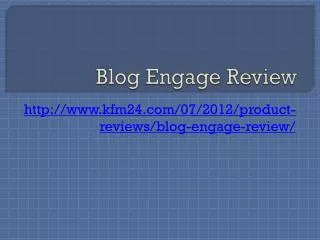 Blog Engage Review
