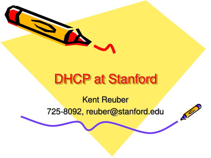 dhcp at stanford