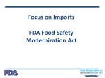 PPT - Overview FDA Food Safety Modernization Act PowerPoint ...