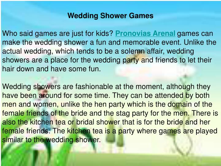 PPT - Wedding Shower Games PowerPoint Presentation, free download -  ID:220223