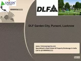 Dlf Garden City @ 09999561111 DLF Garden City Plots in Luckn