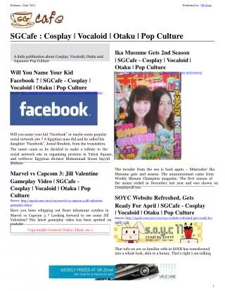 SGCafe - Cosplay | Vocaloid | Otaku | Pop Culture | Anime