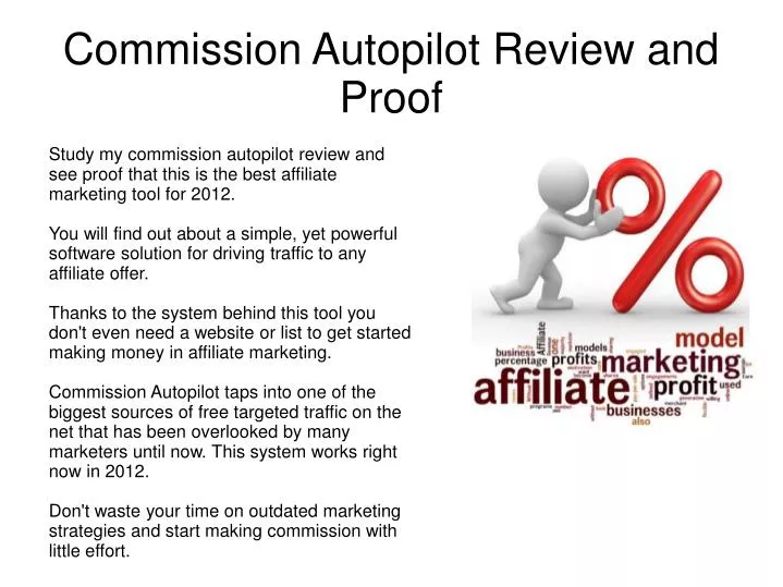 commission autopilot review and proof