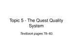 Topic 5 - The Quest Quality System - slide 1