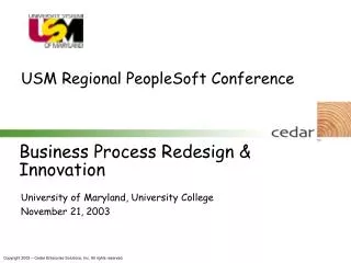 Business Process Redesign &amp; Innovation