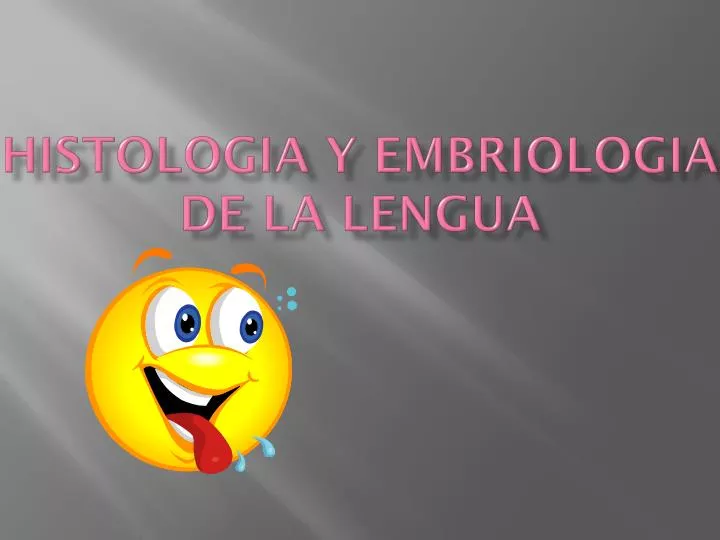 histologia y embriologia de la lengua
