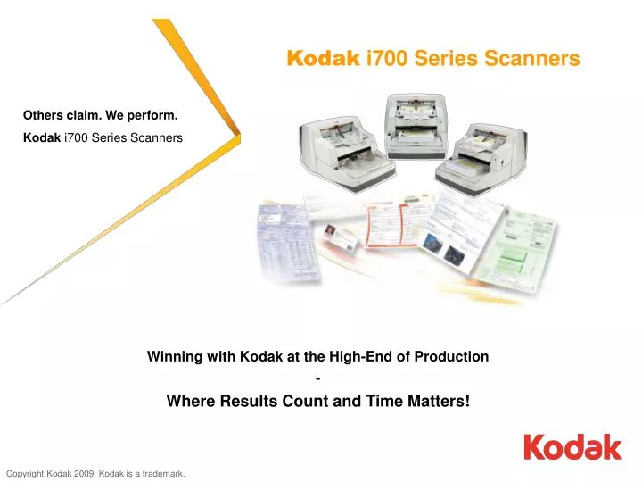 kodak i700 series scanners