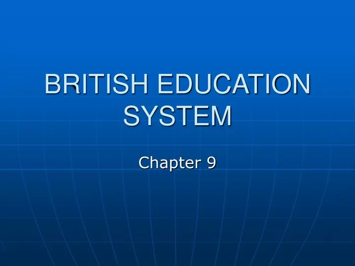 british education system