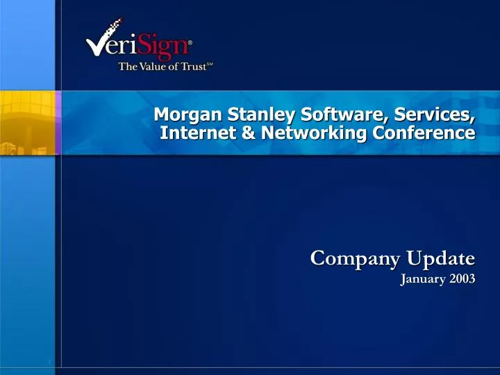 morgan stanley software services internet networking conference