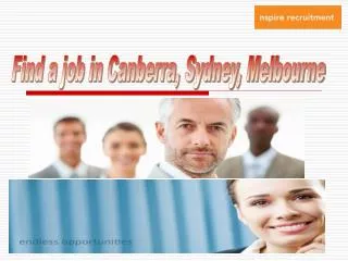 Find a job in Canberra