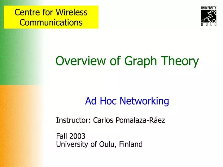 overview of graph theory