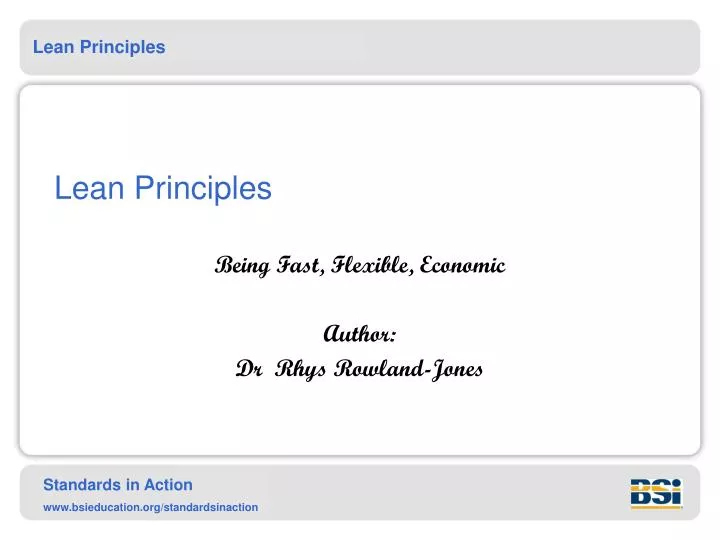 lean principles