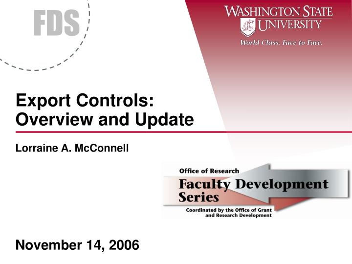 export controls overview and update