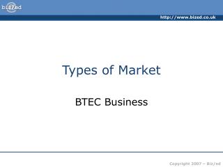 Types of Market