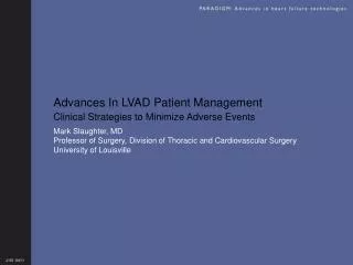 Advances In LVAD Patient Management