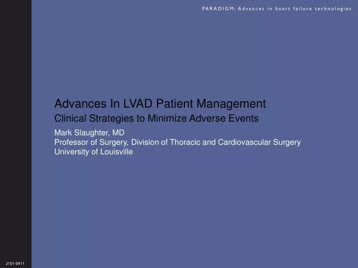 advances in lvad patient management