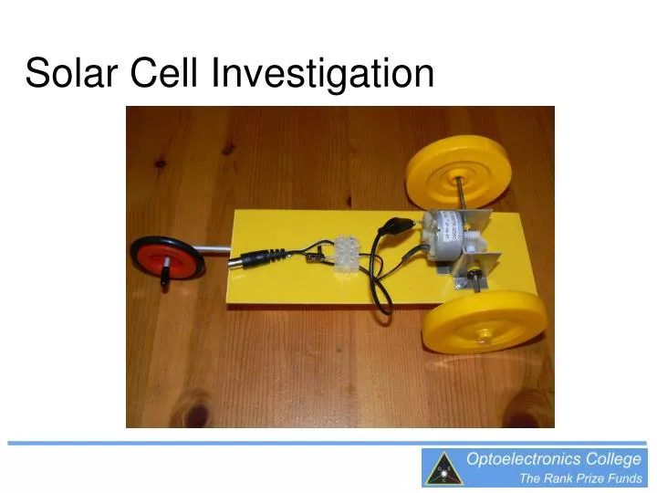 solar cell investigation