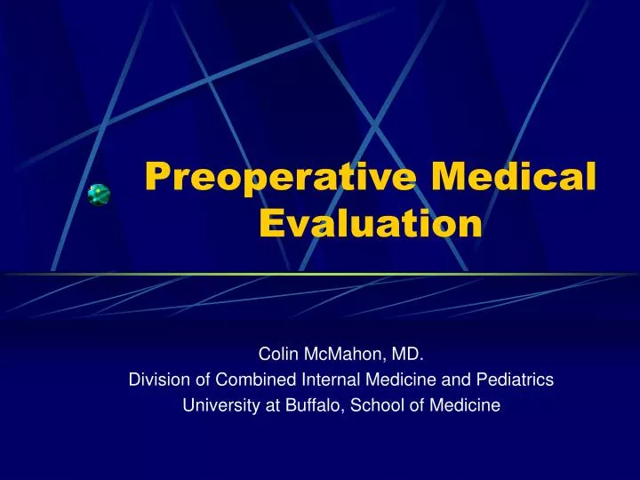 preoperative medical evaluation
