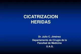CICATRIZACION HERIDAS