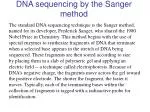 DNA sequencing by the Sanger method - slide 1