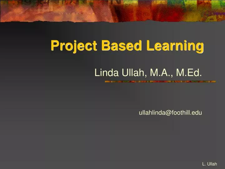 project based learning