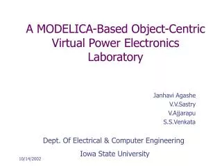 A MODELICA-Based Object-Centric Virtual Power Electronics Laboratory