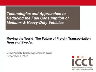 Technologies and Approaches to Reducing the Fuel Consumption of Medium- &amp; Heavy-Duty Vehicles