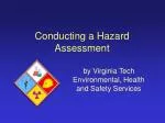 Conducting a Hazard Assessment - slide 1