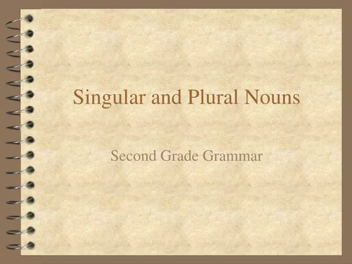 singular and plural nouns