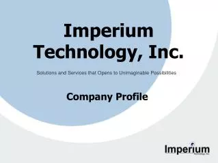 Imperium Technology, Inc.