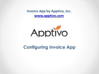 Invoice cofiguration