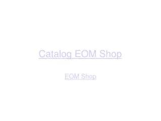EOM Shop Catalogs HDMI Cable