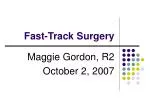 Fast-Track Surgery